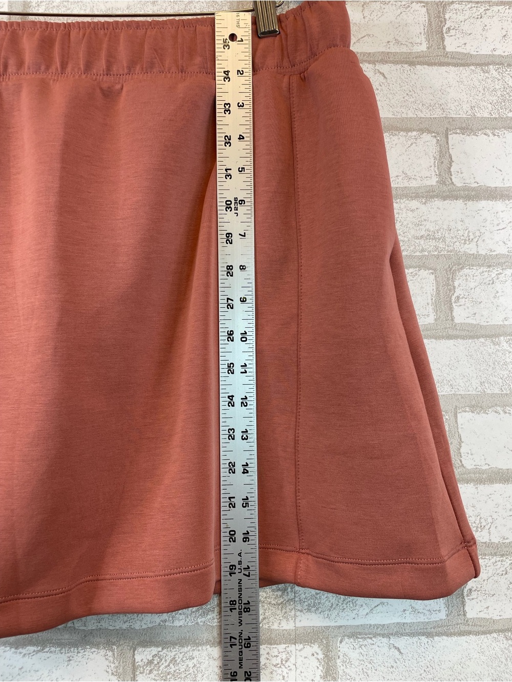 Mondetta Performance Skirt with Built-In Shorts Terracotta Orange Size L - Picture 8 of 9